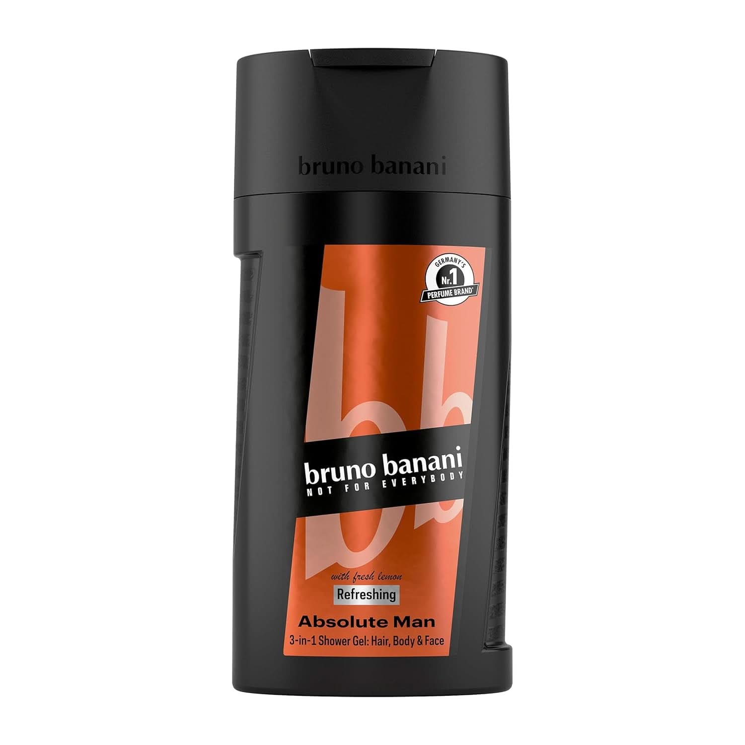 Bruno Banani Loyal Man 3 i 1 duschgel för kropp, hår och ansikte, män, 250 ml Dusch och bad Naty Shop 250 ml Svartpeppar