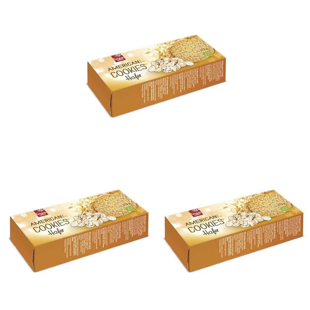 Ekologiska havrekakor, amerikanska havrekakor, ekologiska havrekakor, 175 g
