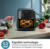 Philips Airfryer 2000 series 4,2L - Digital pekskärm, 13 matlagningsalternativ, 9 förinställda funktioner, Upp till 90 % mindre fett med Rapidair-teknik, effekt 1500W Vitvaror Naty Shop
