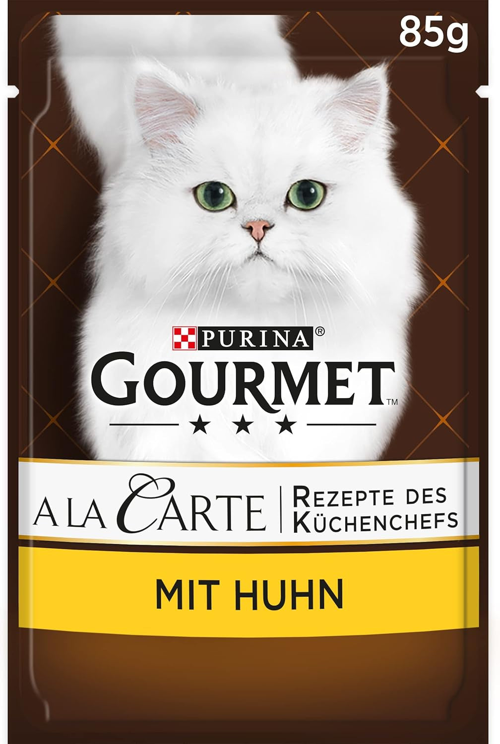Gourmet A la Carte våt kattmat med kyckling, spenat och pastapärlor, förpackning om 26 (26 x 85 g)