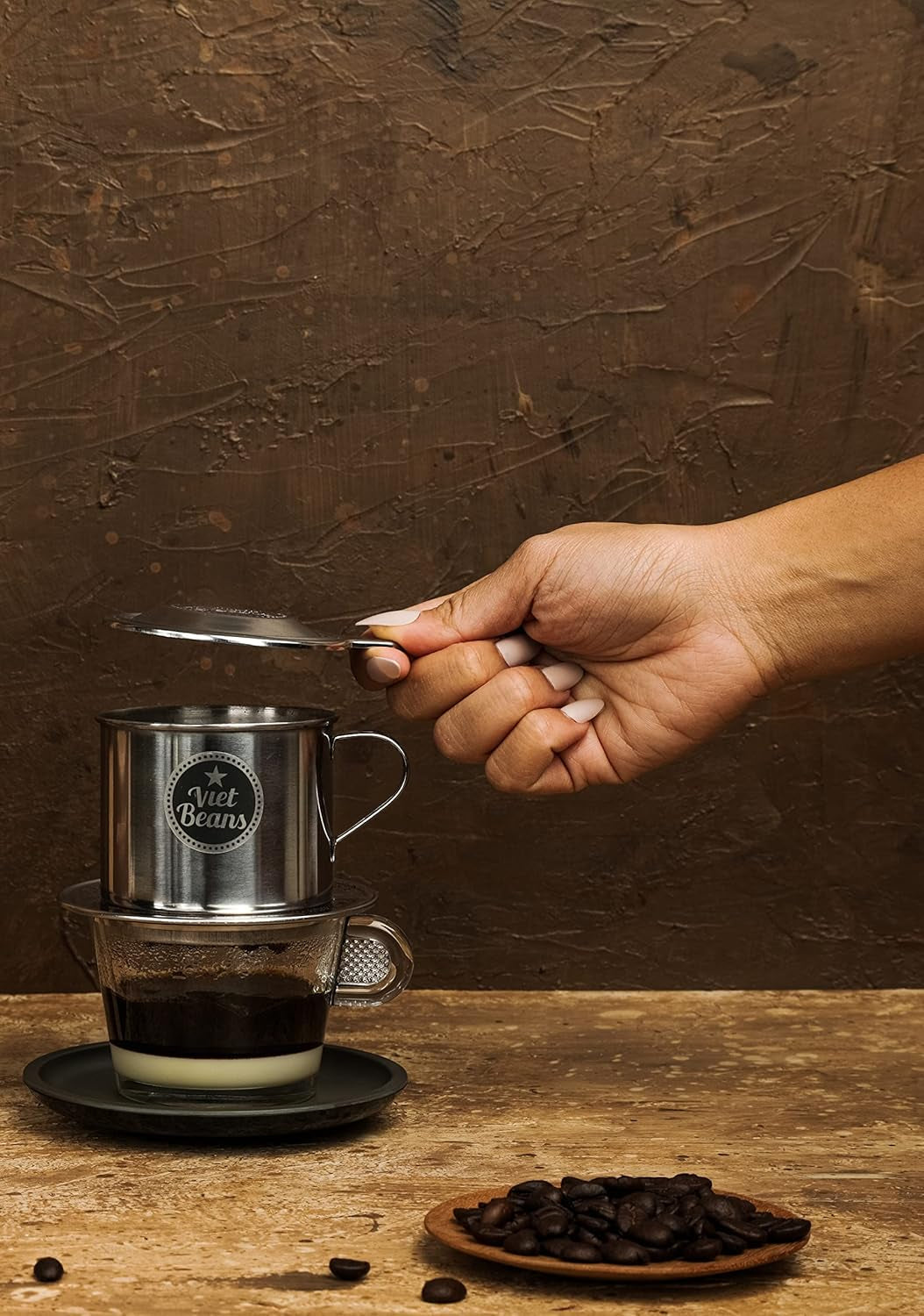 VietBeans KEO - Schokoladiger Kaffee - Ganze Kaffeebohnen - Geröstet i smör, whisky och rom - Intensiv Schoko-Geschmack - Arom: Schokolade - 250g