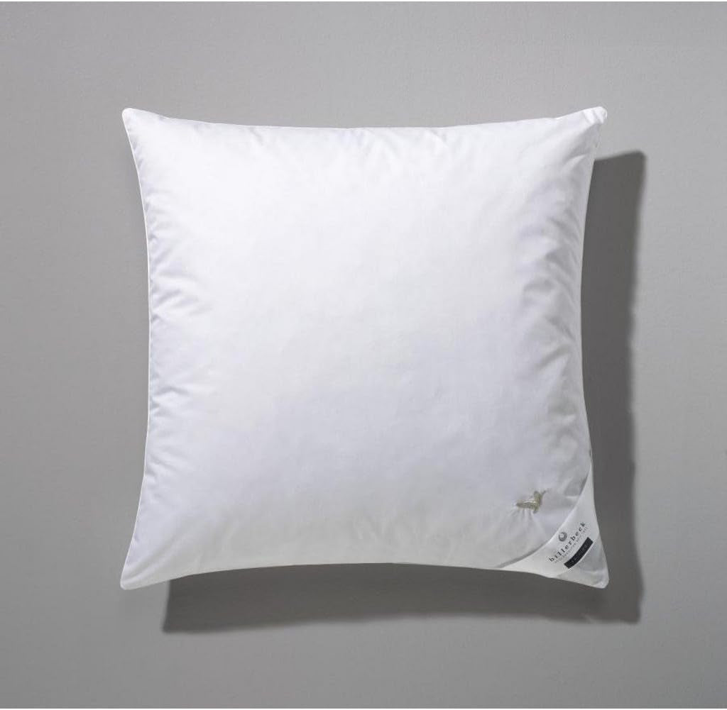 Billerbeck Pillow E04 Gold Edition 15 Med stadigt stöd - 80 X 80 Cm - Dunkudde Lämplig för allergier med mjukt fodral Naty Shop Standardkuddar