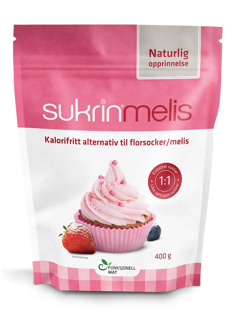Sukrin Melis Zuckerersatz, Die Natürliche Alternative Zu Puderzucker Ohne Kalorien, 1Er Pack (1 X 400 G) Sötningsmedel Naty Shop