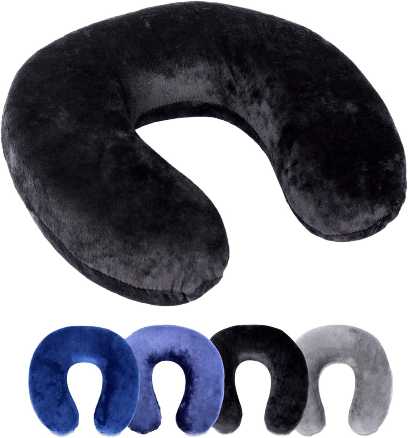 Rocco eK nackkudde, 4 färger tillgängliga, resekudde, nackstödskudde, ortopedisk nackstödskudde, Memory Foam