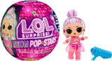 L.O.L. Överraskning! Neon Pop Stars Tots - 1 Black Light Magic Surprise Doll, Blind Wrap, 7 Samlardockor, var och en med neondekaler och tillbehör, Present för barn 4+ Naty Shop Dolls Standardtitel