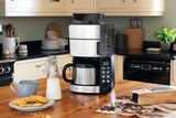 Russell Hobbs kaffebryggare med kvarn och termisk karaff [Digital timer, duschhuvud för optimal extraktion och arom] Grind&Brew (1-10 koppar, 3 malningsinställningar) Filterkaffebryggare 25620-56