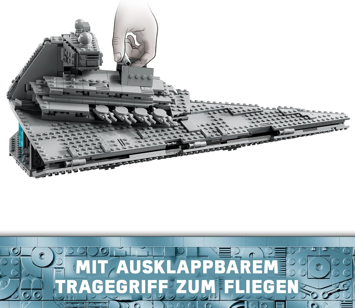 LEGO Star Wars Imperial Star Destroyer, rymdskeppsset, byggleksak, Darth Vader och Cal Kestis lekset, födelsedagspresent för pojkar, flickor och fans 75394 Byggset Besuche den LEGO-Store
