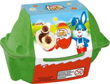 Kinder Joy-paket om 2 - Ena halvan med läcker mjölk- och kakaokräm och knapriga bollar, och den andra halvan med en stor överraskning - Påskchoklad, påskgodis - Påskpresent - 40g
