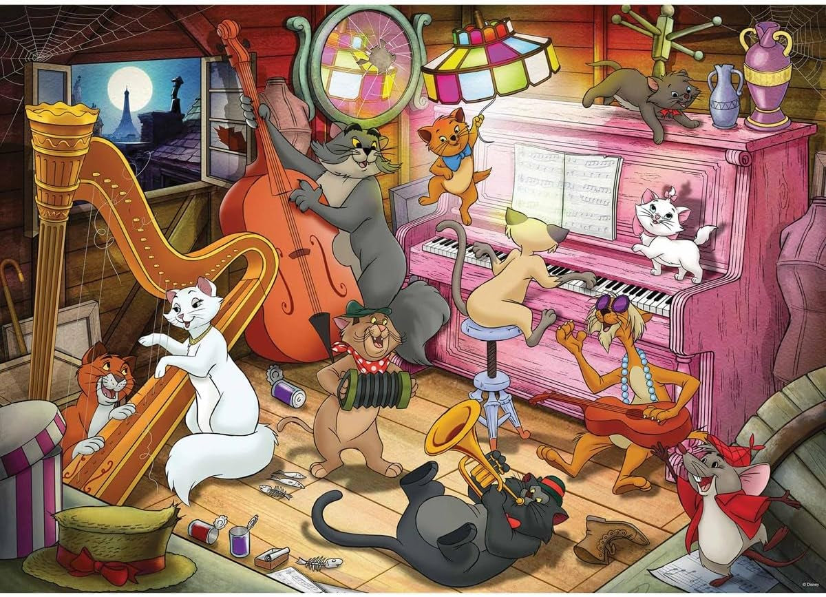 Ravensburger 12000753 Pussel Aristocats 1000 bitar Puzzle Naty Shop