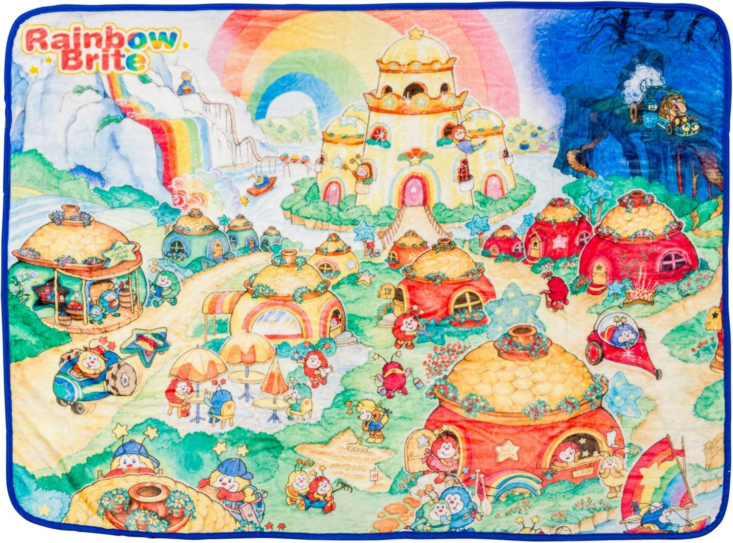 Silver Buffalo Garfield hängande filt, fleece, 114,3 X 152,4 cm Sängar och filtar Silver Buffalo Rainbow Brite Rainbowland