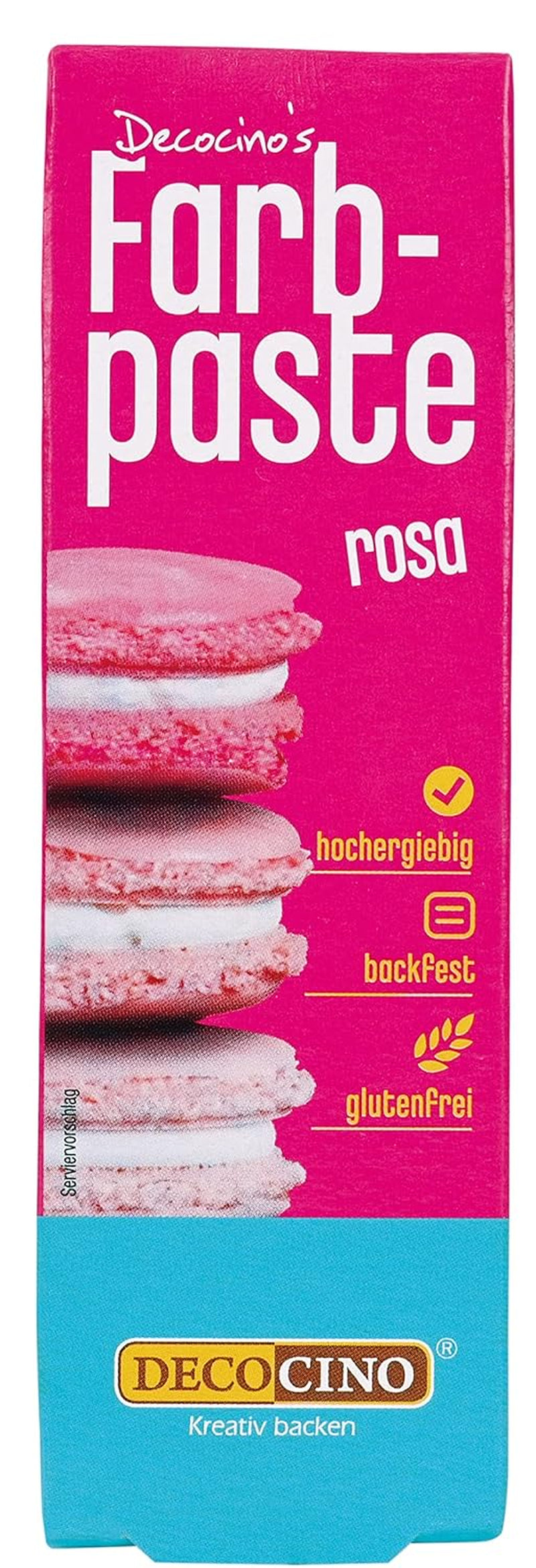 DECOCINO rosa färgpasta - 20 g - Livsmedelsfärg, perfekt för att färga tårtor, fondant och krämer - Fri från azofettsyror och gluten