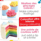 ScrapCooking, Set med 3 pulveriserade matfärger - röd, gul, blå, 3 x 5 gram Naty Shop