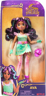 Unicorn Academy Ankleidepuppe Ava - die Originalpuppe zur beliebten Netflix-Serie, 24 cm bred och med 7 tillbehör för fantasifulla rollspel, för Kinder från 4 Jahren
