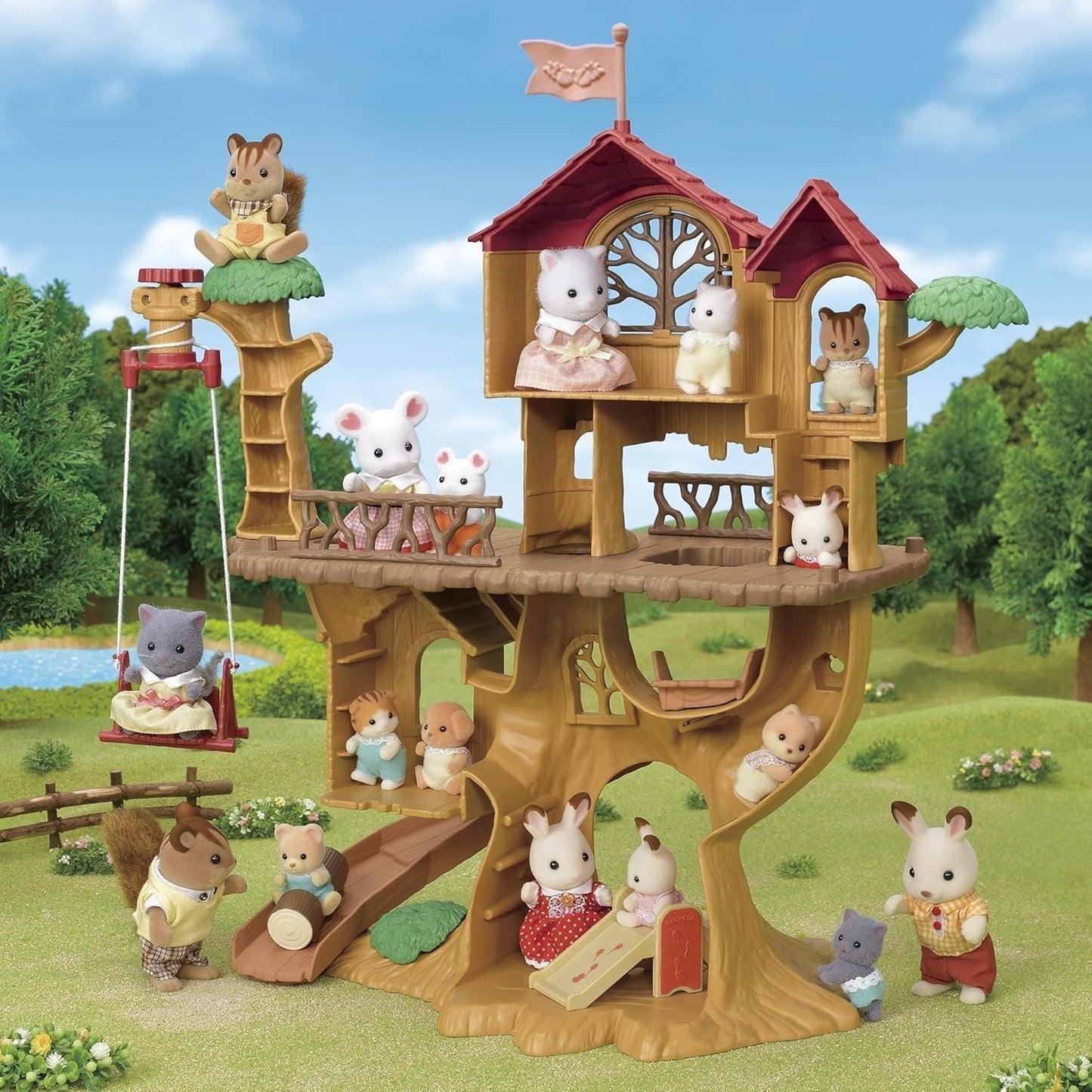 Sylvanian Families 5494 Adventure Tree House - Dollhouse Lekset Dollhouses Naty Shop