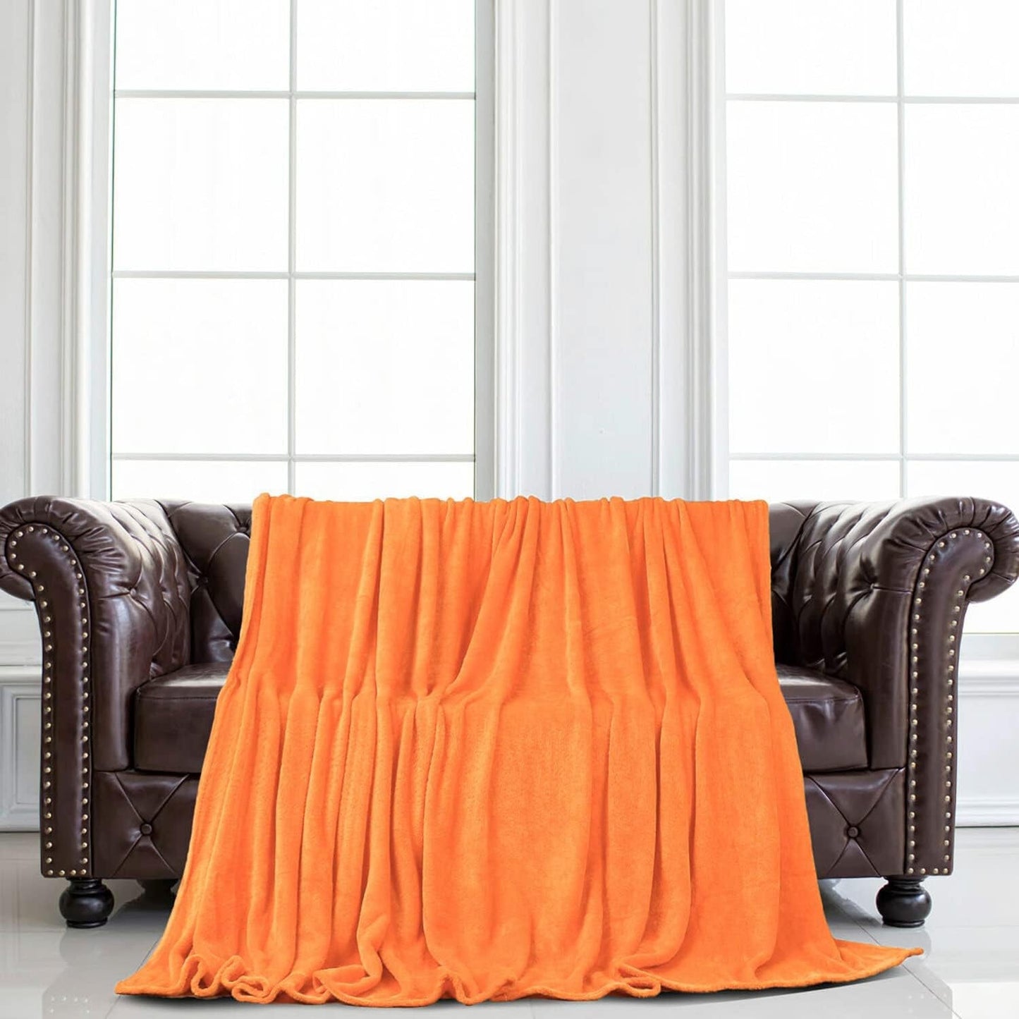 Sourcing Karta Mysig filt täcke överkast Mjuk & varm fleecefilt som sofffilt Sofffilt Vardagsrum och mysig filt Mjuk plyschfilt Orange 150X200Cm Sängar och filtar Besuche den uxcell-Store