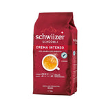 Schwiizer Schüümli Intenso, Arabica/Robusta kaffebönor, fylliga och intensiva, idealisk för automatiska espressomaskiner, styrka 4/5, medelrostad, Rainforest Alliance, 1 kg