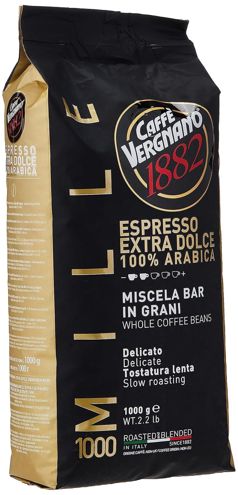 Caffè Vergnano EXTRA SÖT espressokaffebönor 1000 (1 kg)