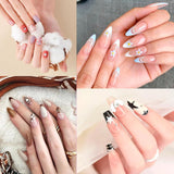 6 st Nagelborstar med lock Nagel UV Gel Akryl Nagelborste Nagel Gel Borste Delvis Nail Art Borste Set