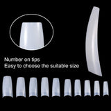 1000st lösnaglar 10 storlekar Naturliga nagelspetsar Konstgjorda franska nagelspetsar Konstgjorda nagelspetsar lösnagelspetsar Box Art Tips för kvinnor tjejer