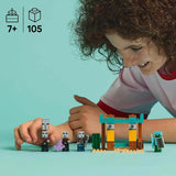 LEGO Minecraft The Illager Desert Patrol videospelset för barn, Outpost Mini Toy och tre minifigurer inklusive plundrare, tjänare och kaktusriddare 21267 Byggset Besuche den LEGO-Store