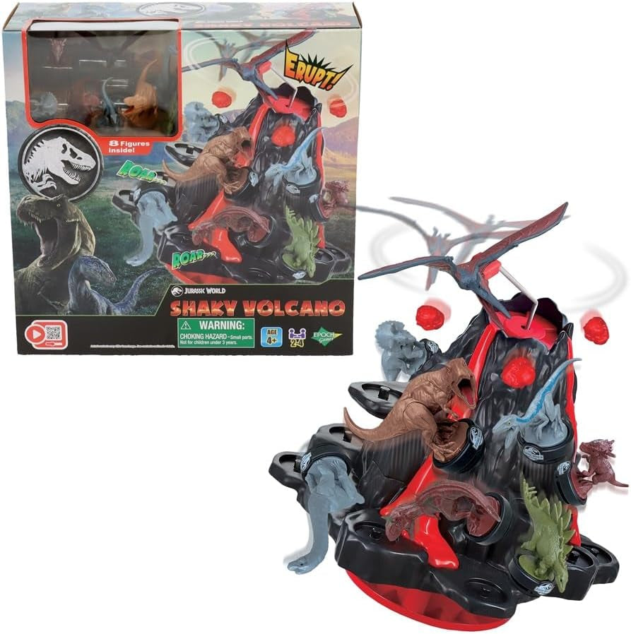 EPOCH-spel - Jurassic World Trembling Volcano 7509 Dinosaur Toy Board Game för barn från 4 år och uppåt