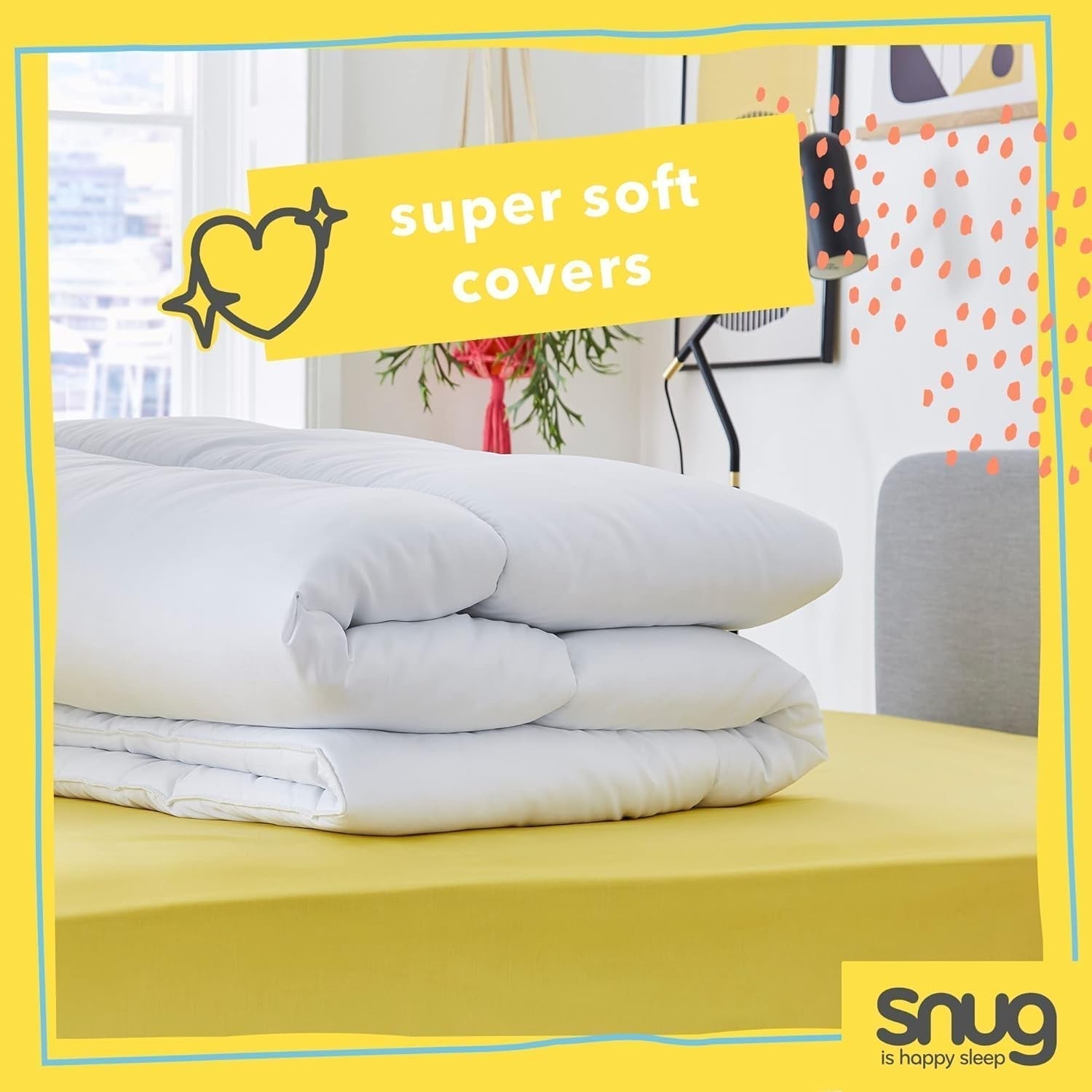 Just Right Snug Duvet, 10,5 tog, hålfiber, vit, dubbelsäng Täcken och täcken Naty Shop