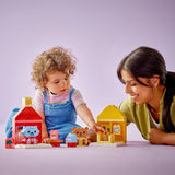 LEGO DUPLO vardagsrutiner: Äta & läggdags, lärande leksak för småbarn för att uppmuntra social och känslomässig utveckling, med 4 djurfigurer, present till barn från 18 månader 10414 Byggset Besuche den LEGO-Store