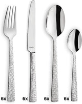 Amefa Felicity bestickset, 24 delar, för 6 personer, rostfritt stål 18/0 Kitchen Naty Shop