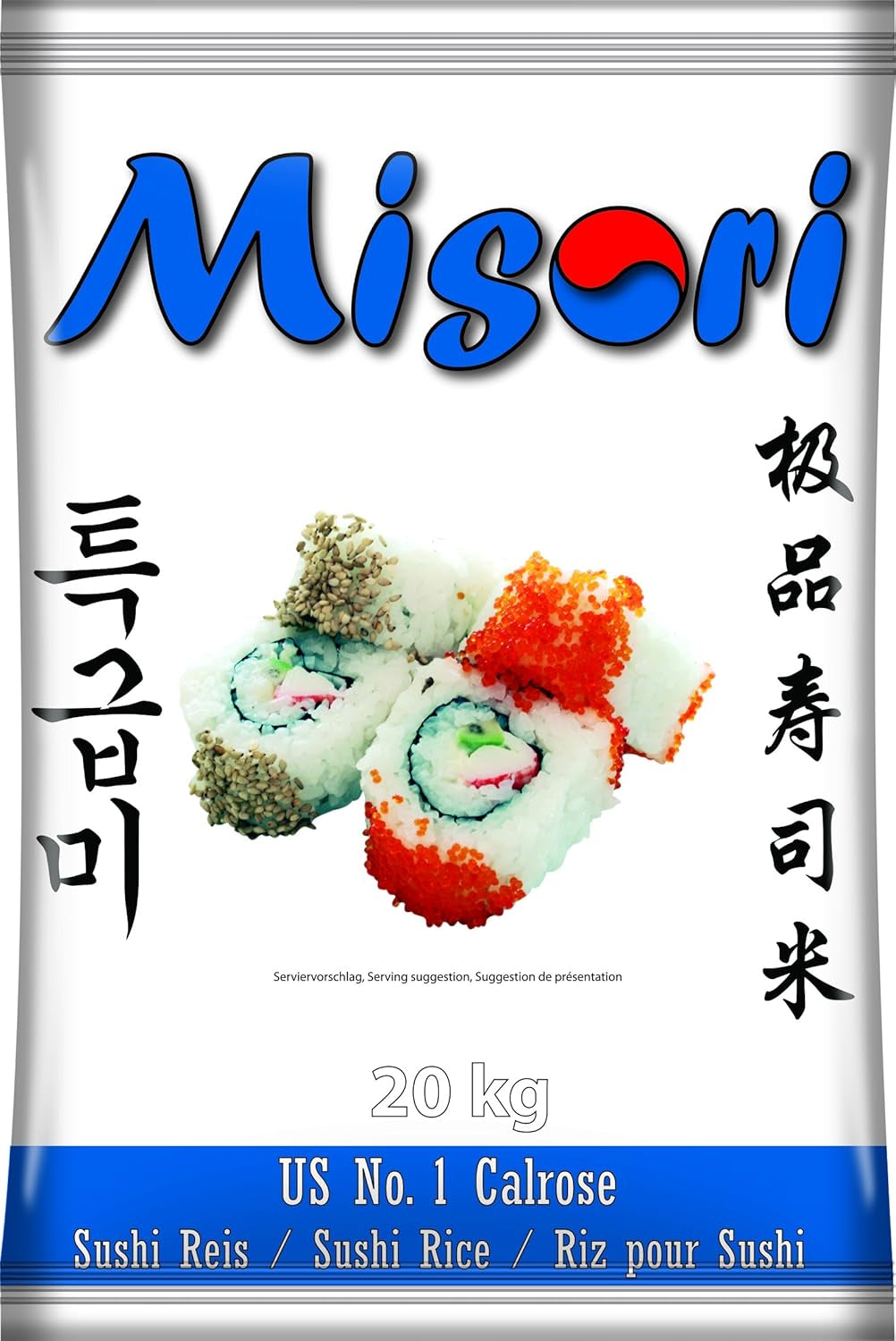 Calrose/Sushi ris, 1 förpackning (1 x 20,2 kg)
