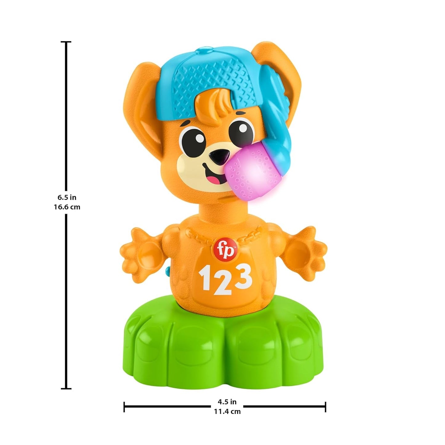 Fisher Price Animal Band Rino the Fox Learn Opposites, Interactive Fox to Learn Through Movement, Colorful Lights, Songs and Sounds, Baby Toy, 9+ Months, HYL02 Baby Toys Naty Shop