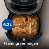 Philips Airfryer 3000 Series 6,2L, Matlagningsfönster, 16 matlagningsfunktioner i 1, Rapidair plus-teknik, Fettborttagning, Receptapplikation Homeid Appliances Naty Shop
