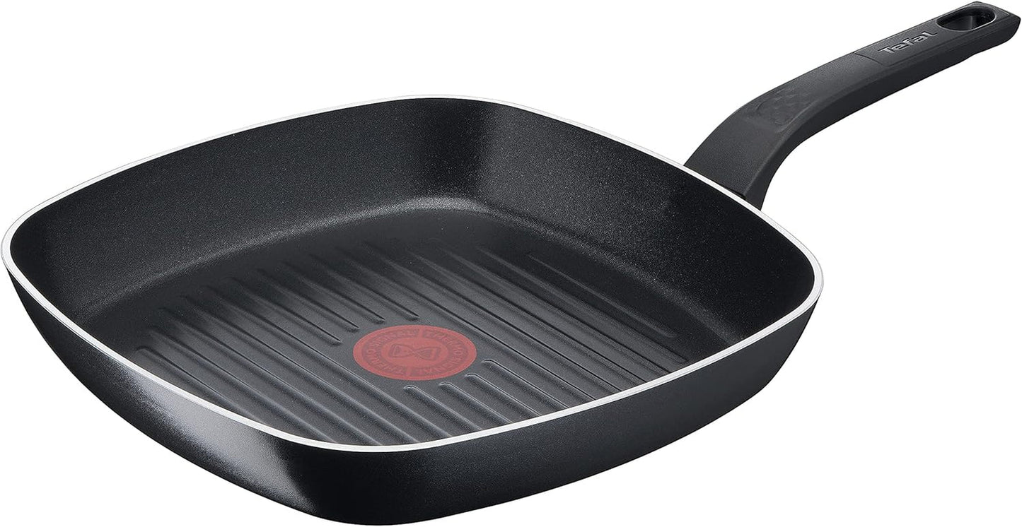 Tefal Easy Cook & Clean, non-stick beläggning, temperaturindikator, rekommenderas inte för induktion Grytor och stekpannor Naty Shop Grillpanna 26 X 26 Cm