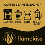 Kaffebönor 250g – Högkvalitativa Arabica och Robusta espressobönor, handrostade i trä, för den fylliga och aromatiska smaken av kaffebönor
