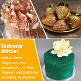 Ätbart glitter, set med 6 nyanser, 5 gram Glitter Naty Shop