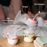 Tommee Tippee Made for Me Unik elektrisk bröstpump, starkt sug Tillbehör Mat och amning Bebe Naty Shop