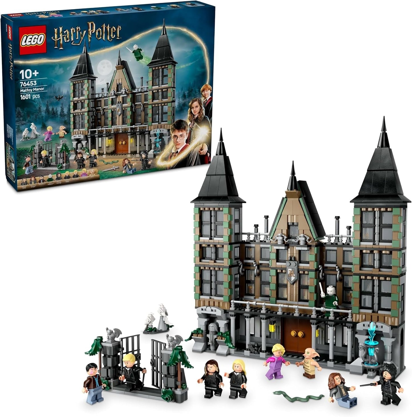 LEGO Harry Potter Malfoy Family Country Estate, fantastisk leksak att samla och visa, present till pojkar, flickor och fans av trollkarlsvärlden, presentidé med 9 minifigurer 76453 Byggset Besuche den LEGO-Store Standardtitel