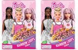 Barbie Rainbow Loops flingor, färgglada ringar av vete, havre och majs med fruktsmak för den perfekta frukosten, 1 förpackning (1 x 350g)