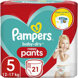 Blöjor Pampers 81657566 Baby-Dry Byxor, vit