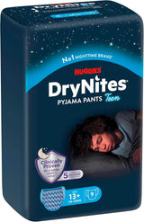 Huggies Drynites Nachtwindeln Bei Bettnässen, Für Jungen Ab 13 Bis Ca. 17 Jahre (48-60 KG), 27 Stück (3X9), Monatspack, Naty Shop för blöjbyxor