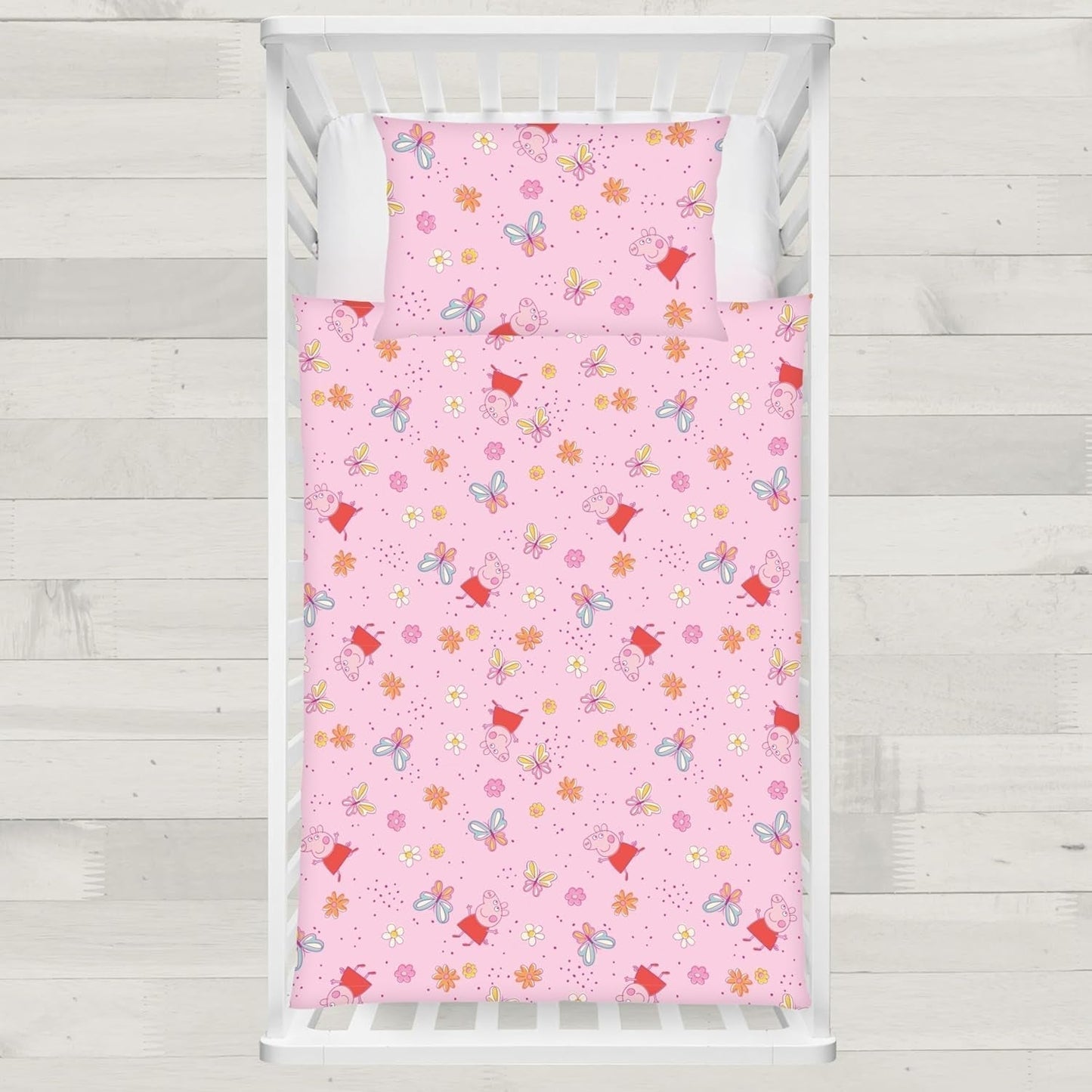Peppa Pig barnbäddset, 100 x 135 cm och 40 x 60 cm, bomull Sängkläder - barn Naty Shop