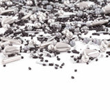 Streusel Glück Black Beauty, Mix Sprinkles Silver - Svart, 90 gram Sprinkles Naty Shop