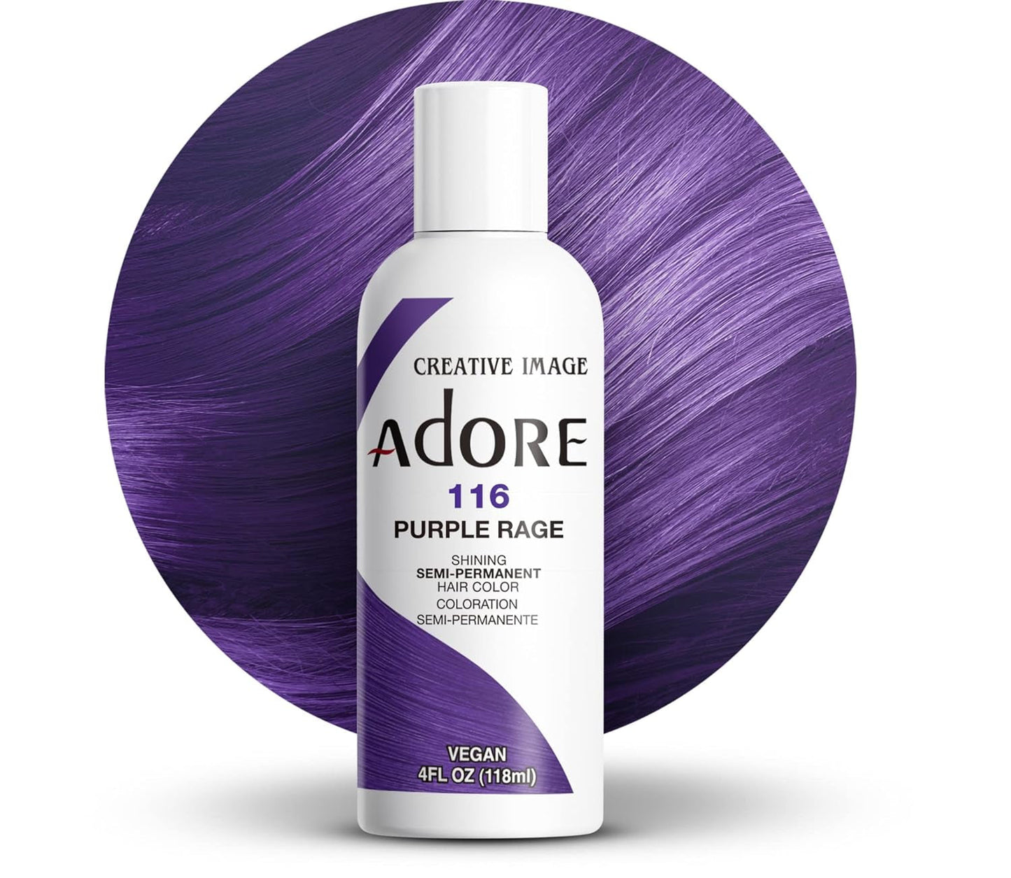 Färg Purple Rage 4Oz, 118,3 Ml (förpackning med 1) Naty Shop Hair Dye 116 Purple Rage 118 Ml (1 förpackning)