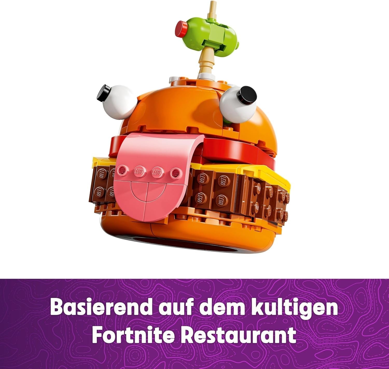 LEGO Fortnite Durrr Burger, Byggset för videospel för spelare 9+, Displaymodell, Samlarfigur, Present för barn, tonåringar och vuxna, Samlarföremål 77070 Byggset Besuche den LEGO-Store