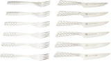 Weber Deluxe Steak Set, 6 delar, Monobloc design rostfritt stål, extra vasst, ergonomiskt handtag Kitchen Naty Shop