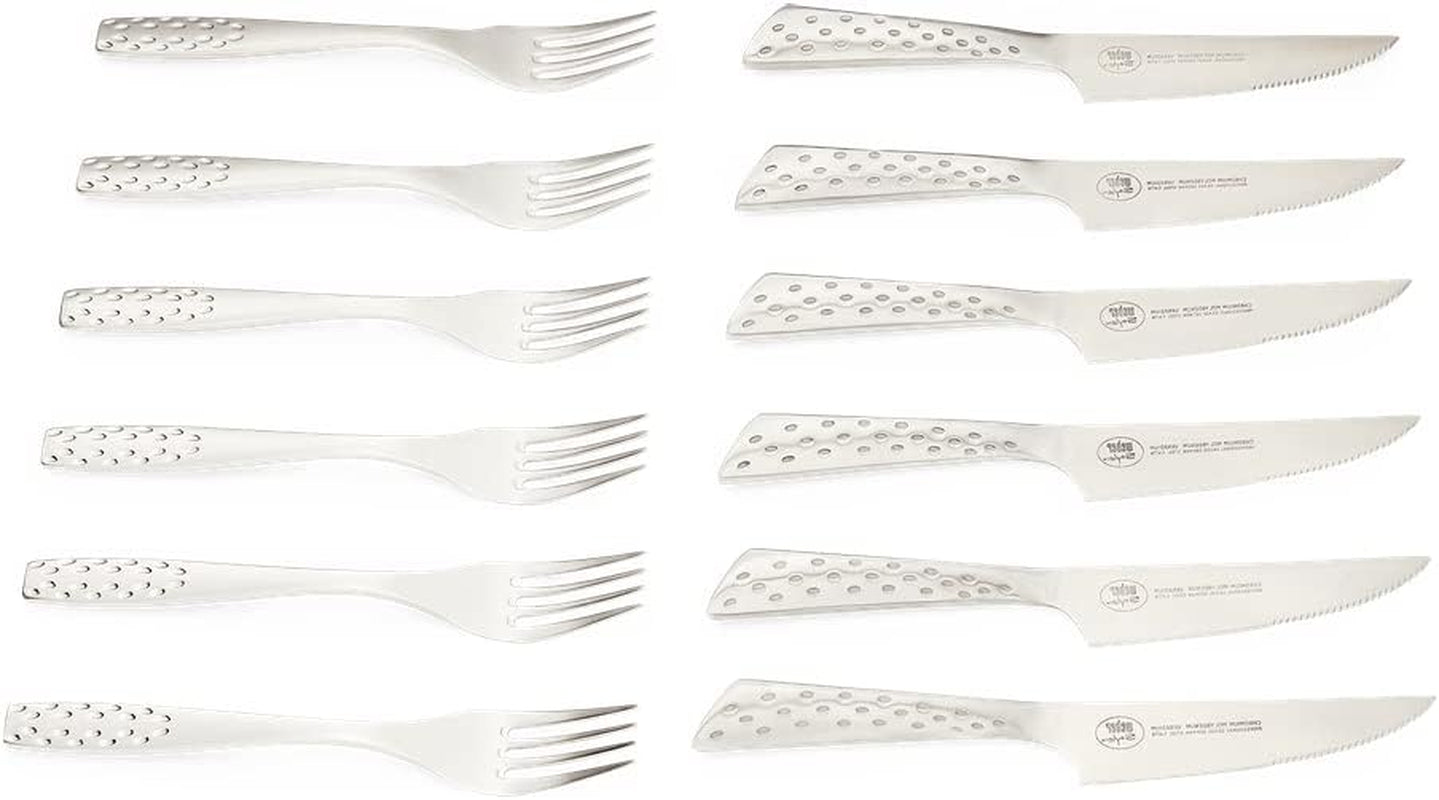 Weber Deluxe Steak Set, 6 delar, Monobloc design rostfritt stål, extra vasst, ergonomiskt handtag Kitchen Naty Shop