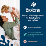 BIOLANE - Våtservetter för baby med 99,9 % vatten - Rent vatten - Paket med 12 x 48 (576 våtservetter) - För känslig hud - Från födseln - Doftfri - Vård för att byta och rengöra bebisar