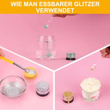 Ätbart glitter, set med 6 nyanser, 5 gram Glitter Naty Shop