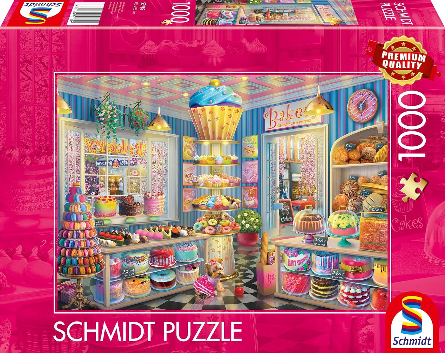 Schmidt Spiele 59785 Colorful Bakery 1000-bitars pussel Naty Shop Standardtitel