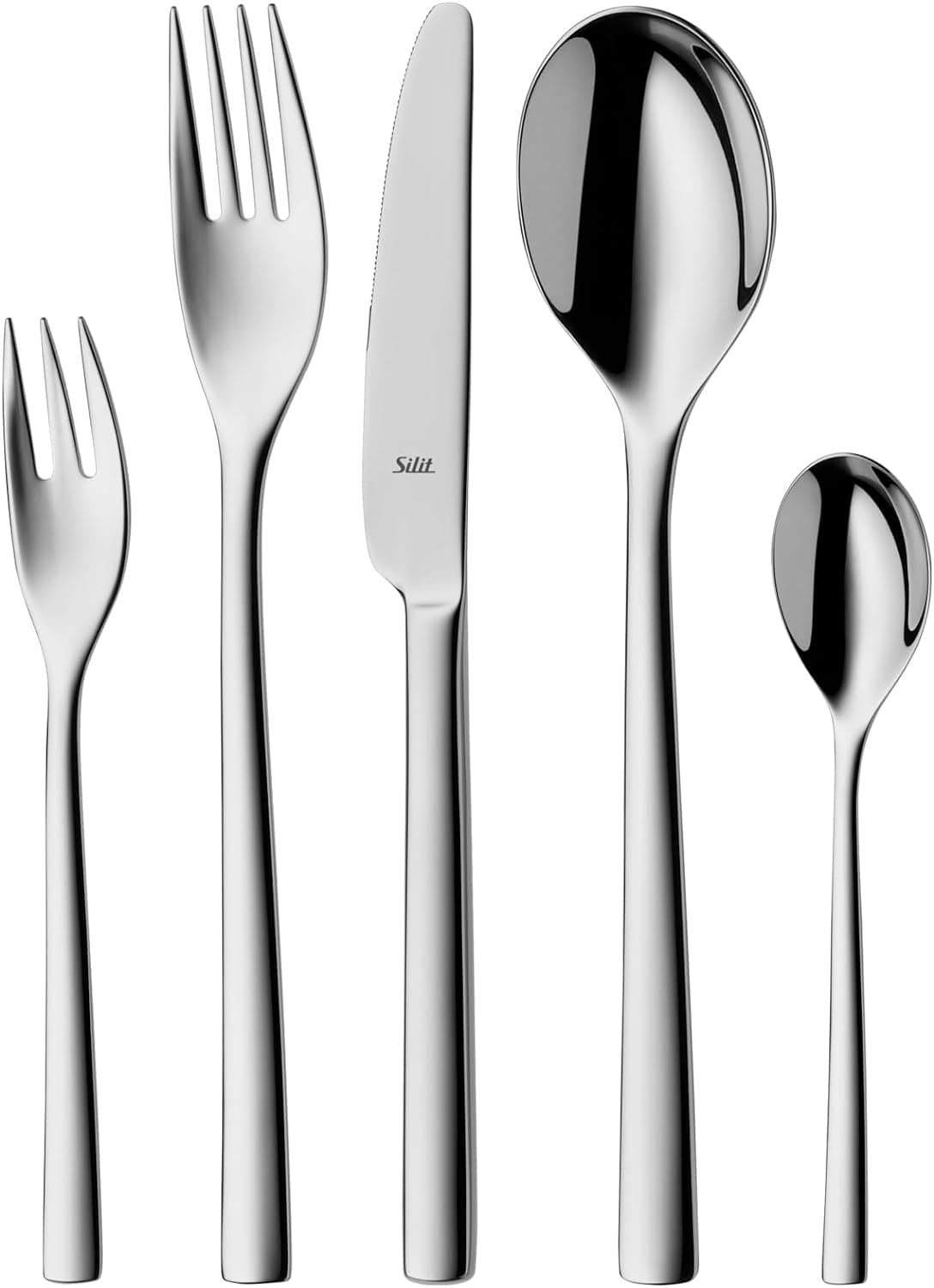 Silit Trend bestickset 6 personer, 30 delar, monoblockknivar, rostfritt stål Crominox Kitchen Naty Shop