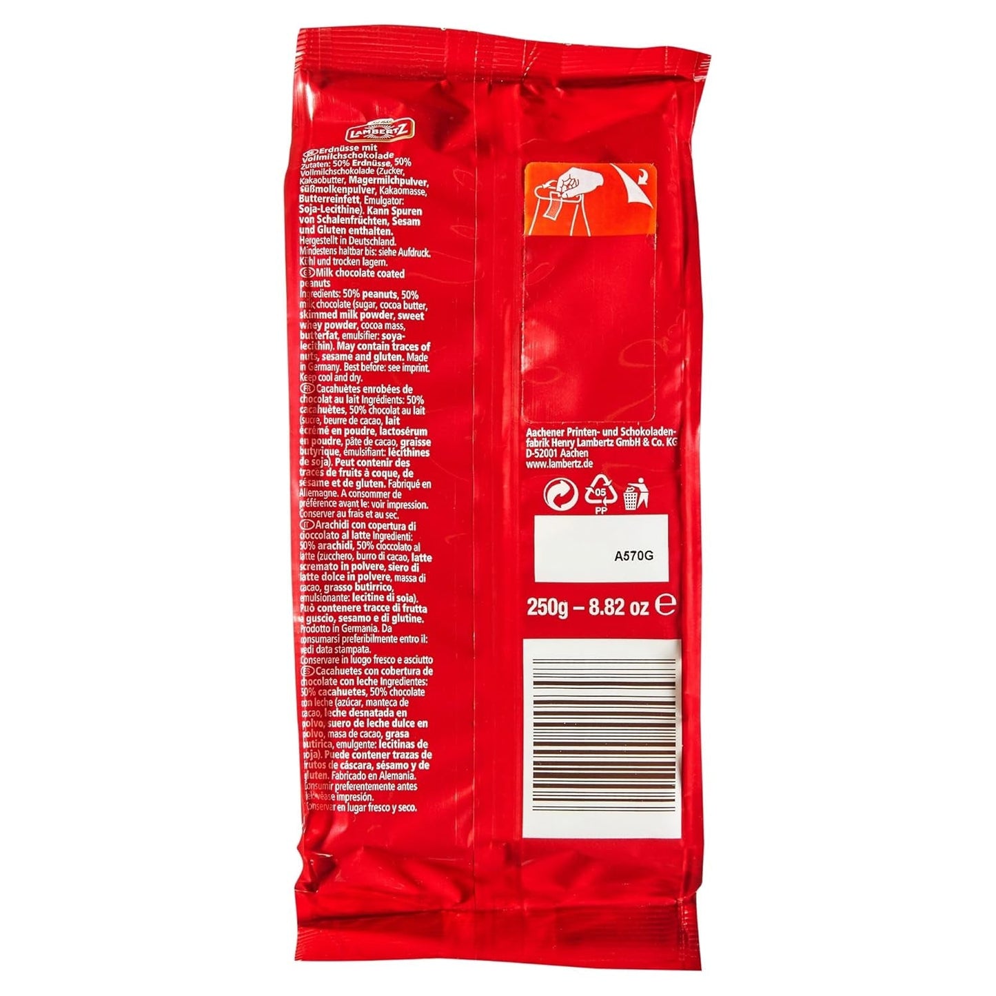Peanut Mountains mjölkchoklad (250 g)